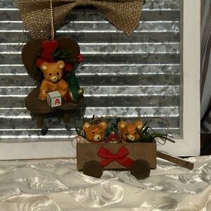 😉Bundle Days😉 2 Vintage Country Cousins Ornaments Christmas Around The World